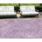 Homeroots 10' X 14' Lavender Purple And Ivory Geometric Washable Indoor Outdoor Area Rug 588321 - alternate 1
