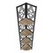 Homeroots Taupe Metal Four Tier Corner Bookcase 376534 - alternate 3