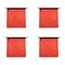 Mytee Products Safety Flag w/Bungees Cord DOT Compliant-18ft x 18ft High Visibility Vinyl Mesh Warning Flags, 4PK VMF-B-ORANGEx4 - alternate 1