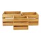 Homeroots Set of Three Light Brown Solid Wood Crate, 3PK 487682 - alternate 4