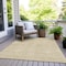 Homeroots 8' X 10' Gold And Ivory Geometric Washable Indoor Outdoor Area Rug 594464 - alternate 3