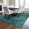 Homeroots 8' X 10' Teal Blue Aqua And Gray Abstract Washable Indoor Outdoor Area Rug 577844 - alternate 3
