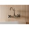 Kingston Brass Double-Handle Wall Mount Bathroom Faucet, Polished Nickel KS1256PKX - alternate 2