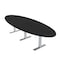 Skutchi Designs 8 Person Conference Table With Power Unit | 10' Oval Table | Harmony Series HAR-OVL-48X120-T-U999ST19-NA - alternate 1