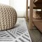 Jonathan Y Jordan High-Low Pile Art Deco Geometric White/Black 2 ft. x 8 ft. Indoor/Outdoor Runner Rug SBH103A-28 - alternate 4