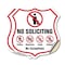 Signmission No Soliciting Shield Sign No Politics Ma, 18 inch X 18 inch, Vinyl Decal, 2PK SHI-D-2PACK-18-403 - alternate 1