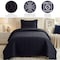 Lavish Home 2-Piece Twin Quilt Set Bedspread & Pillow Sham with Embossed Diamond Pattern Lightweight Quilt Set 66-001-TBL - alternate 3