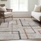 Homeroots 8' X 10' Taupe Charcoal And Copper Geometric Washable Indoor Outdoor Area Rug 588347 - alternate 6