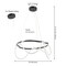 Jonathan Y Lisette 25" Contemporary Minimalist 360 Adjustable Silicone Rope Dimmable Integrated LED Chandelier,  JYL7140B - alternate 7