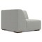 Homeroots 38" Gray Fabric Modular Sofa With Brown Legs 641031 - alternate 4