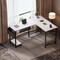 Healsmart L-Shaped 50-Inch Gaming Computer Desk with Reversible Corner for Students to Study and Write, Woode 3A88FNDESKOFFICEL50X43WHT - alternate 3