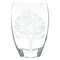 Homeroots 12" Clear And White Tree Of Life Oval Lead Free Crystal Table Vase 375736 - alternate 1