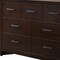 Homeroots 55" Mahogany Seven Drawer Double Dresser 490464 - alternate 3