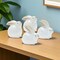 Homeroots Set of Four White And Brown Terracotta Rabbit Figurines, 4PK 518077 - alternate 3