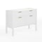 Martha Stewart Hutton Shaker Style Home Office 4 Drawer Lateral File Cabinet in White w/Polished Brass Hardware ZG-ZP-13-WH-GLD-MS - alternate 1