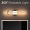 Jonathan Y McKenna 28" Modern Minimalist Adjustable Dimmable Integrated LED Metal Wall Sconce, White JYL7041G - alternate 7