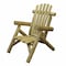 Homeroots 28" X 30" X 39"  Natural Wood Lounge Chair 370285 - alternate 3