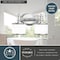 Vaxcel Carlisle 2 Light Chrome Bathroom Vanity Fixture CR-VLU002CH - alternate 4