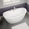 Maax Delsia 6032 Acrylix Freestanding Center Drain Bathtub in White with White Skirt 106192-000-002-104 - alternate 2