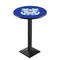 Holland Bar Stool Co 42" Blk Wrinkle U.S. Coast Guard Pub Table, 36" dia. Top L217B4236CstGrd - alternate 1