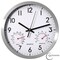 Clockswise 10-inch Non-Ticking Quartz Wall Clock with Thermometer & Hygrometer - Battery Operated QI004747.SI.10 - alternate 1