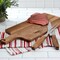 Gibson Elite 3 Piece Acacia Wood Serving Board with Carving Knife and Fork in Brown 143828.03 - alternate 2