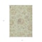 Homeroots 5' X 8' Artichoke Green Mint Green And Taupe Floral Washable Indoor Outdoor Area Rug 589447 - alternate 2