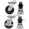 Hyw Products Heavy Duty Caster Set 5in Plastic Wheels, 2 Swivel & 2 Swivel with Brake, 4PK 40-50S-A1-HP-2,40-50S-A1-HP-TB-2 - alternate 3