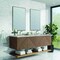 James Martin Vanities Marcello 72'' D Vanity, Chestnut w/ Victorian Sil Top w/FreePower Wireless Charger D200-V72-CSN-FVSL - alternate 5