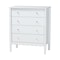 Baxton Studio Hoffman Chest with Scalloped Apron and Turned Legs, White 272-14817-ZORO - alternate 1