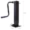 Wrightmaster Heavy-Duty Weld-On Trailer Jack, 12,000 lbs. Capacity, 26in Travel, Sidewind Crank, Square Tube ZR-W46567479 - alternate 4