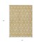 Homeroots 5' X 8' Gold And Ivory Geometric Washable Indoor Outdoor Area Rug 596028 - alternate 2
