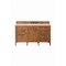 James Martin Vanities Brittany 60" Single Vanity, Saddle Brown, w/ 3 CM Siberian Silestone Top 650-V60S-SBR-3SFR - alternate 1