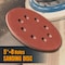 Powertec 5 in. 8 Hole Hook and Loop Sanding Discs, Aluminum Oxide, 40 Grit, 100PK 45004-P4N - alternate 4