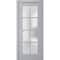 Sartodoors Interior Solid French Door Frosted Glass Grey 42x84 Solid Core Modern Interior VEREGIO7412ID-GRE-4284 - alternate 1