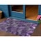 Homeroots 3' X 5' Purple Lavender And Gray Abstract Washable Indoor Outdoor Area Rug 587146 - alternate 1