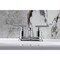 Kingston Brass Double-Handle 4" Centerset Bathroom Faucet with Pop-Up Drain, Polished Chrome FB5611CML - alternate 3