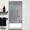 Homeroots 18" White Wood Floating Single Door Bathroom Vanity And Medicine Cabinet With Mirror 478208 - alternate 2