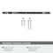 Amerock Carrione 10-1/16 inch 256mm Center-to-Center Marble Black/Champagne Bronze Cabinet Pull BP36664MBKCZ - alternate 2