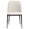 Leisuremod Tule Dining Side Chair with Velvet Seat and Steel Frame, Walnut/Beige, 2PK TCWN18BG2 - alternate 4