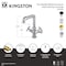 Kingston Brass Two-Handle Single-Hole Bathroom Faucet with Push Pop-Up Drain, Brushed Brass LS6303RX - alternate 2
