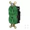 Hubbell Wiring Device-Kellems Straight Blade Receptacle, 5-15R, 15 A, 125V AC, 2 Pole, 3 Wire, Surface Mount, Grounded HBL5262STGN - alternate 2