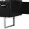Homeroots 60" Black and Silver Computer Desk With Three Drawers 333366 - alternate 5