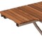 Homeroots 14" X 34" Brown Teak Wall Mount Rectangular Shower Bench 549344 - alternate 2