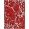 Homeroots 5' X 8' Red Ivory And Gray Striped Washable Indoor Outdoor Area Rug 600919 - alternate 4