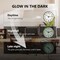 Clockswise 14-in Glow-in-the-Dark Decorative Wall Clock, Non-Ticking Battery Powered - Ideal for Living QI004746.14 - alternate 4
