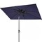 Homeroots 10ft Navy Polyester Rectangular Tilt Market Patio Umbrella With Stand 485612 - alternate 1