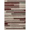 Homeroots 9' X 12' Merlot Burgundy And Beige Striped Washable Indoor Outdoor Area Rug 613300 - alternate 6
