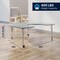 Flash Furniture Commercial Adjustable Height Horseshoe Activity Table with Locking Casters-Gray XU-A6066-HRSE-GRY-T-P-CAS-GG - alternate 5