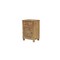 Homeroots 22" Brown Solid Wood Distressed Carved Floral One Drawer Nightstand 720641 - alternate 4